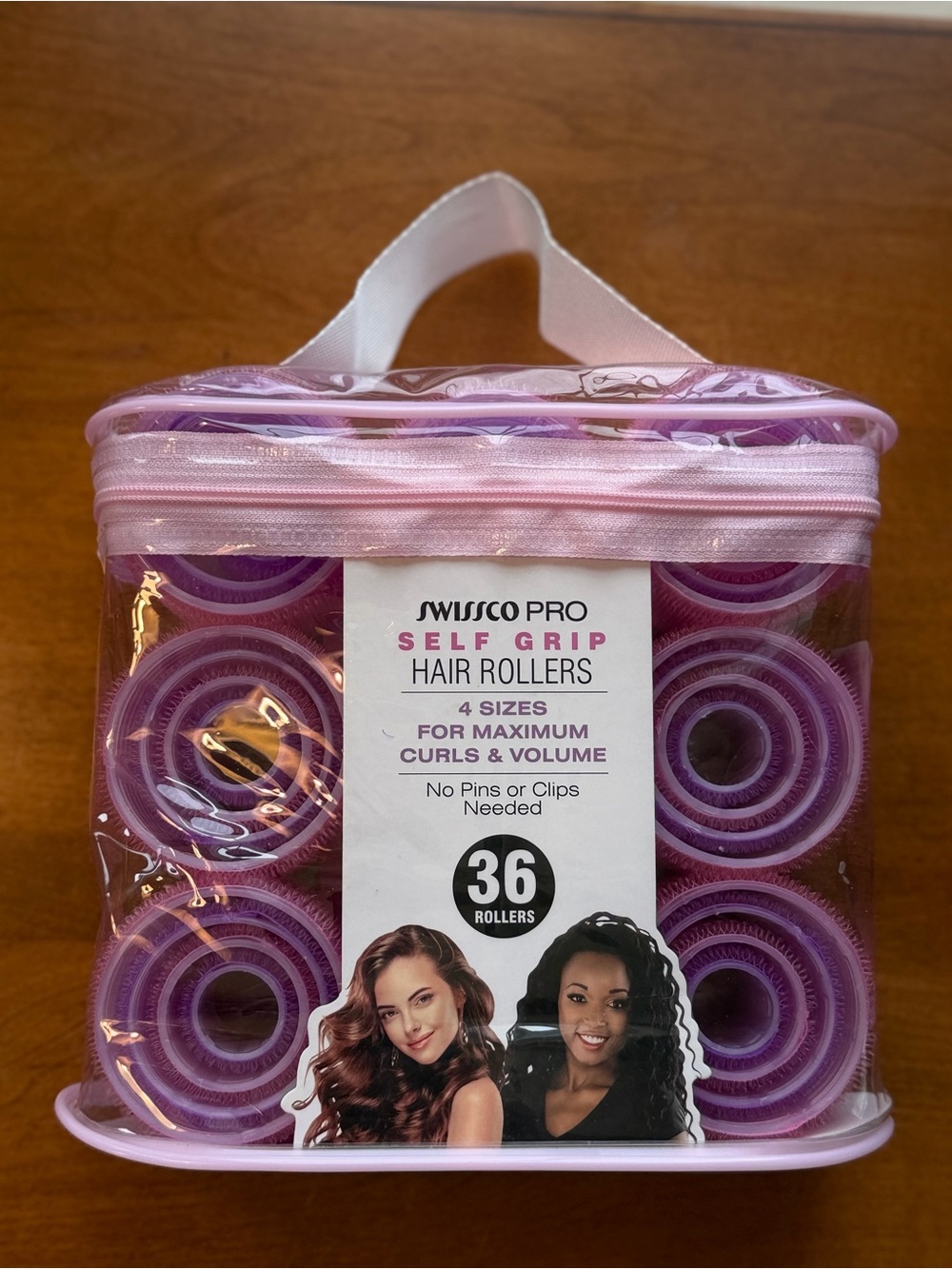 Self Grip Hair Rollers - Purple (36 Pack)